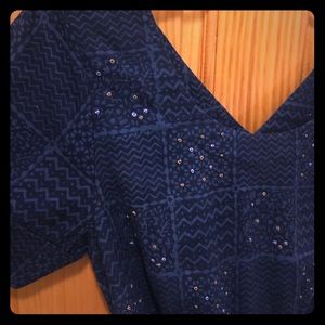 NWT Mata Traders Reversible Stitch Dress Dusk S